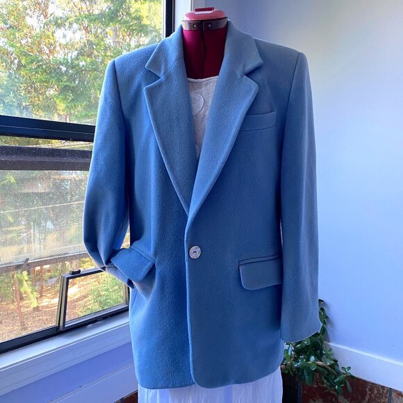 Blue Wool Jacket - Picture 1 of 7